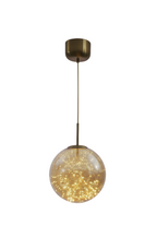 Modern Glass Hanging Light Spherical Pendant Light forHome Decor