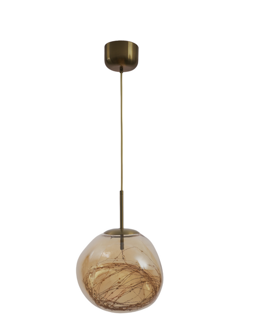 Irregular Pendant Light Glass Hanging Light for Decorating