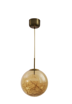 Modern Glass Hanging Light Spherical Pendant Light forHome Decor