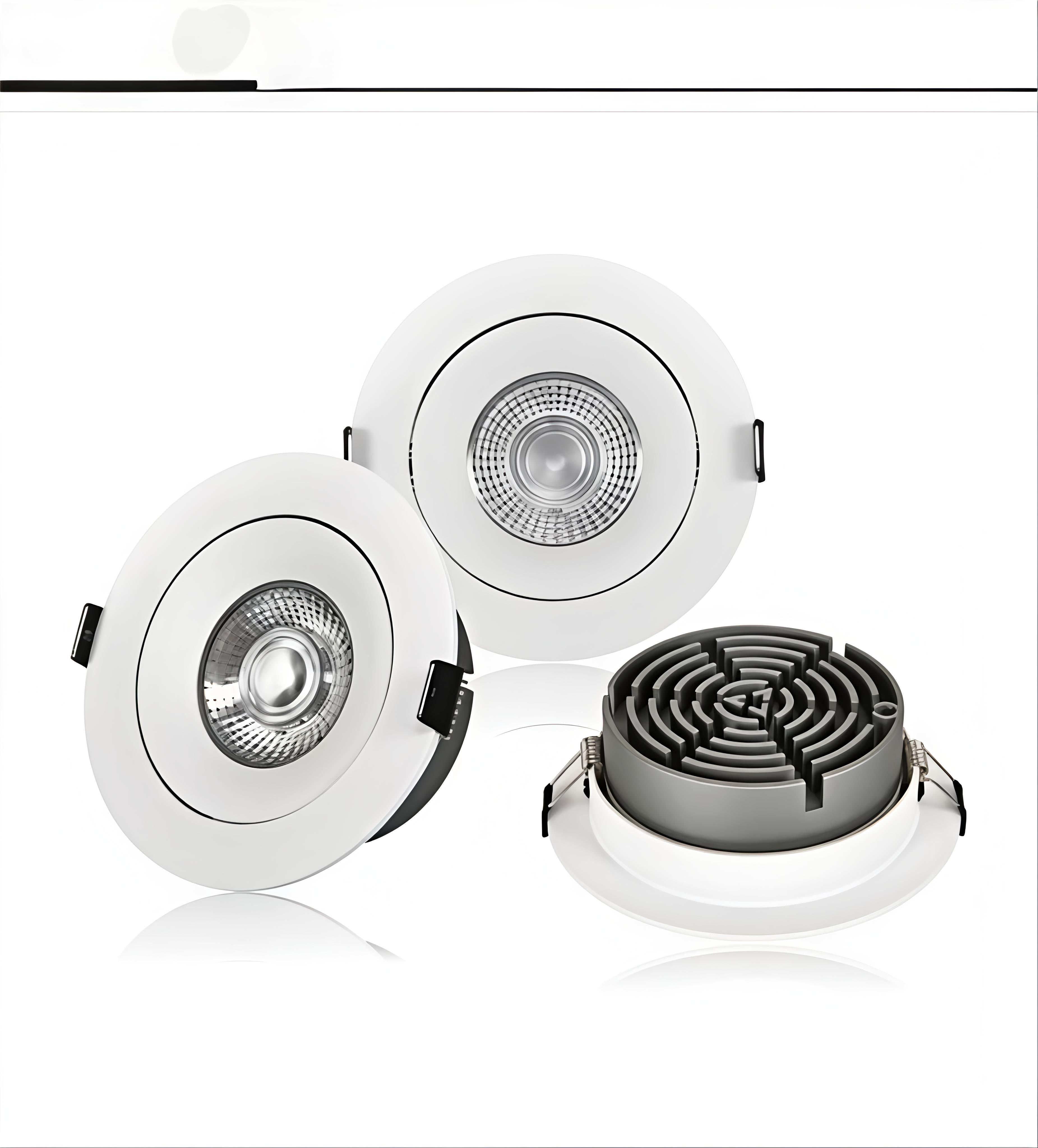 7W DALI Dimmable Full Spectrum LED Recessed Downlight, 2700K-6000K Tunable Color, CRI98 High Ra, Cutout 75mm White Ceiling Spot Light With Driver