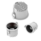 Recessed Downlight 12W  LED Downlight  4000K Neutral White 75mm Cutout Waterproof White/Black Housing