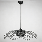 E27 Pendant  Light Modern Black Metal Hanging Lamp for Home Decor