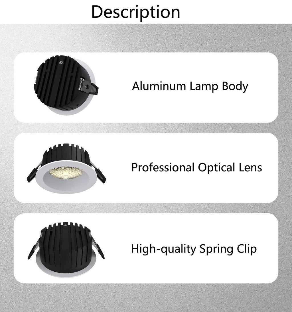 20W LED Downlight  Triac Dimmable CRI95 60° Beam Angle 120V