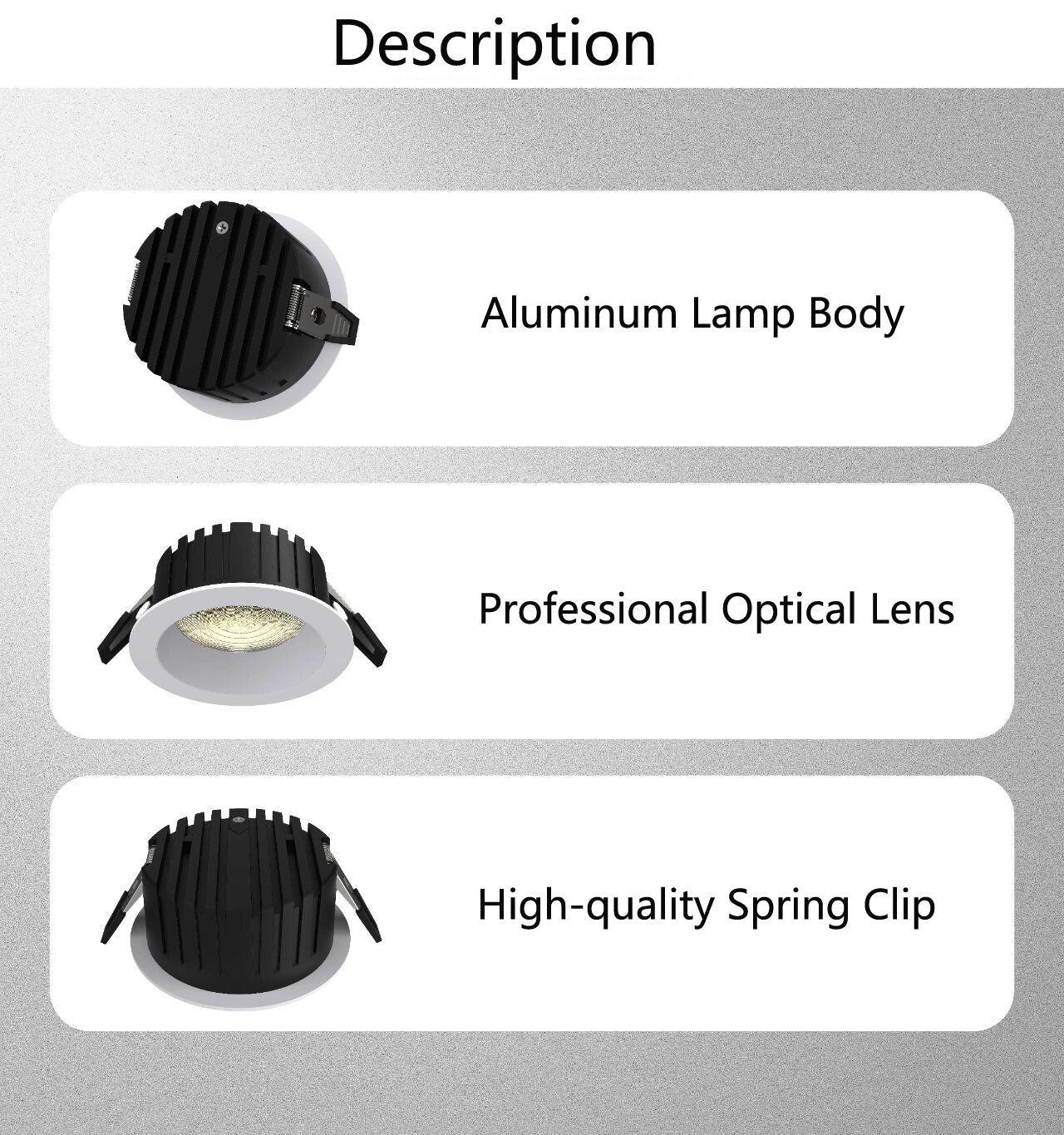 20W LED Downlight  Triac Dimmable CRI95 60° Beam Angle 120V