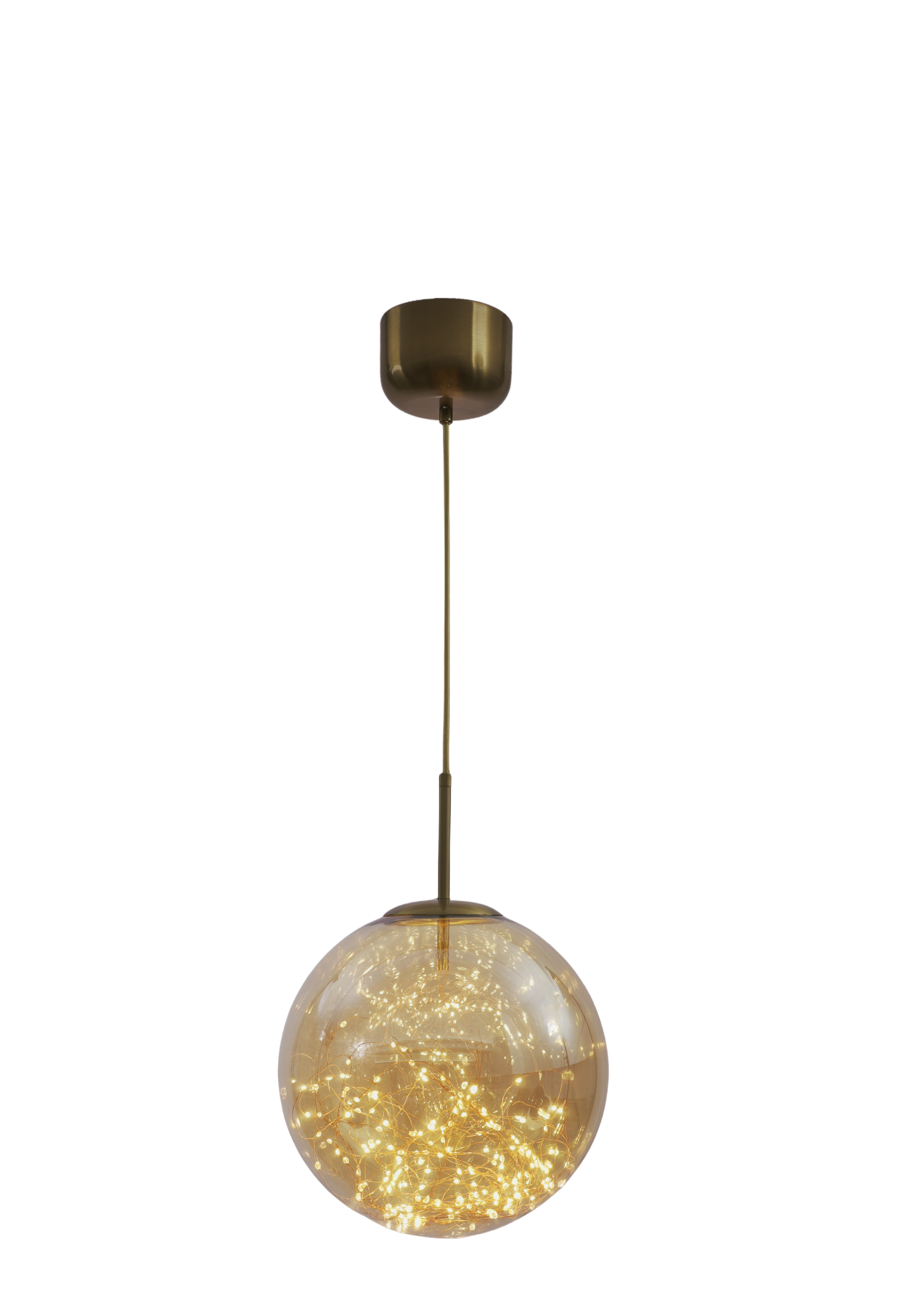 Modern Glass Hanging Light Spherical Pendant Light forHome Decor