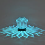 USB Rechargeable Flower Pattern Shadow Light Table Night Light Aesthetic Home Decor
