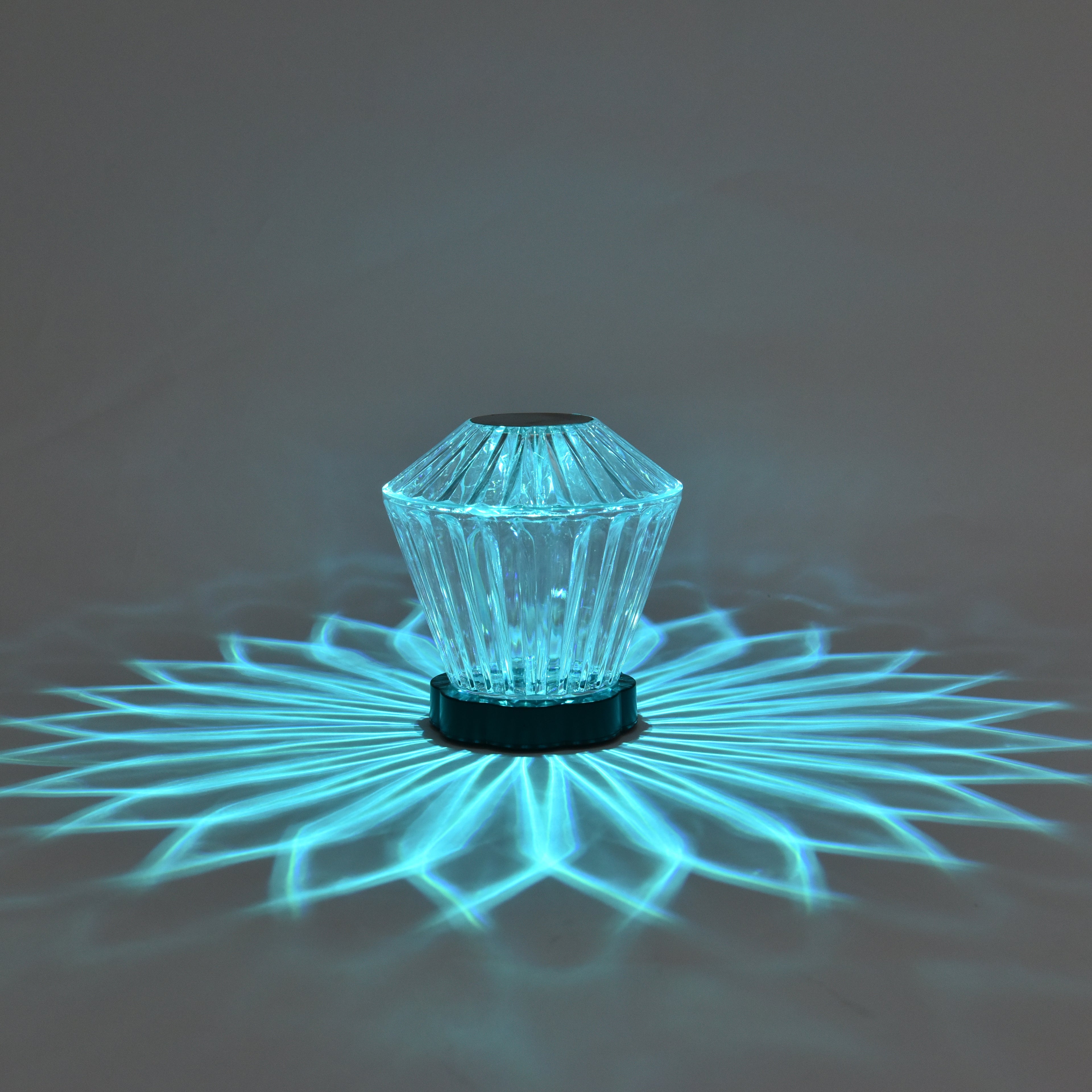 USB Rechargeable Flower Pattern Shadow Light Table Night Light Aesthetic Home Decor