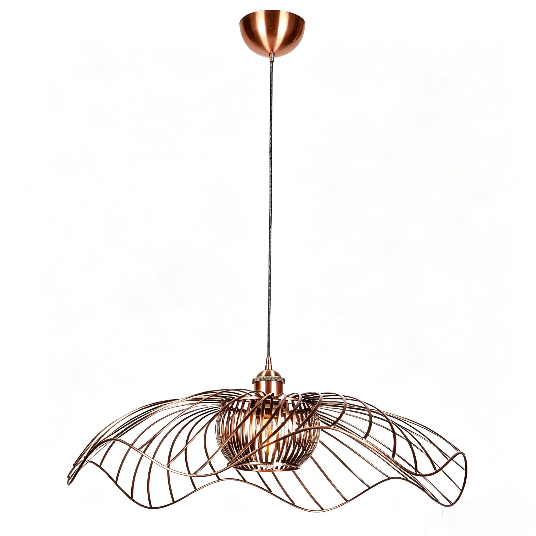 E27 Pendant  Light Modern Black Metal Hanging Lamp for Home Decor