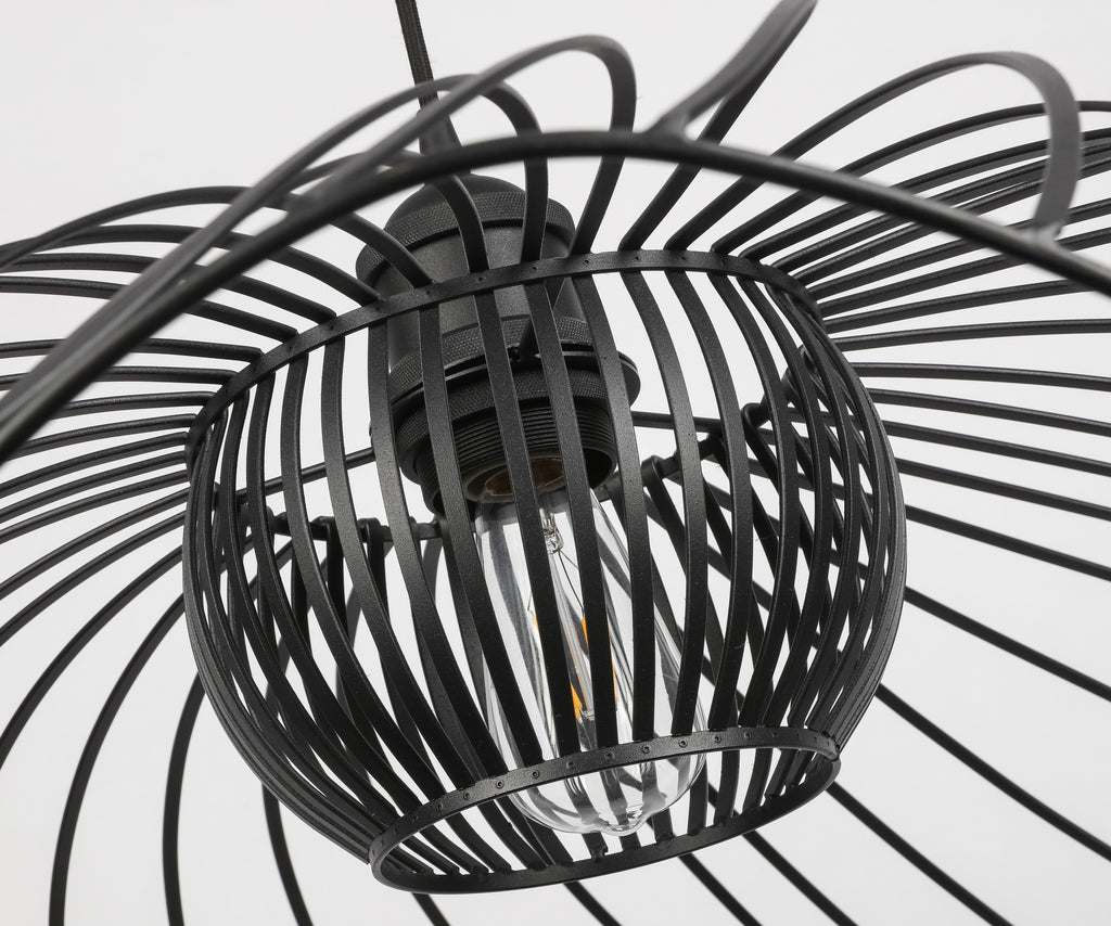 E27 Pendant  Light Modern Black Metal Hanging Lamp for Home Decor