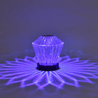 USB Rechargeable Flower Pattern Shadow Light Table Night Light Aesthetic Home Decor