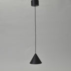 Minimalist Conical Metal Pendant Light Adjustable Hanging Lamp Modern Pendant Lighting for Kitchen Island Bar Counter Bedroom Bedside