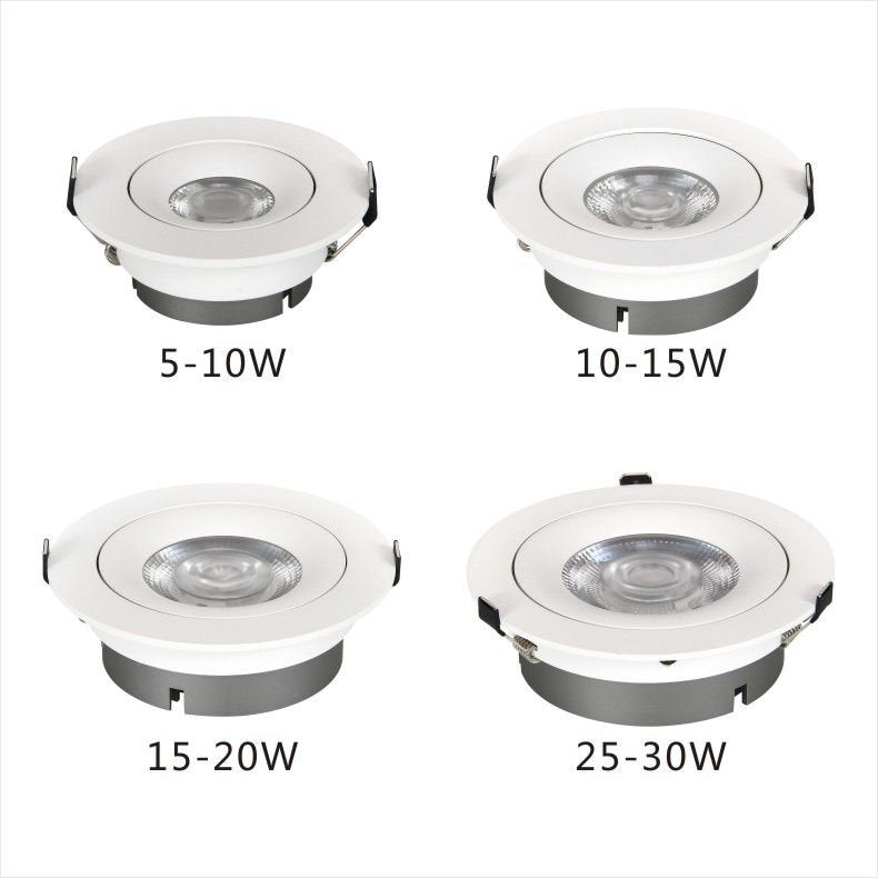 7W DALI Dimmable Full Spectrum LED Recessed Downlight, 2700K-6000K Tunable Color, CRI98 High Ra, Cutout 75mm White Ceiling Spot Light With Driver
