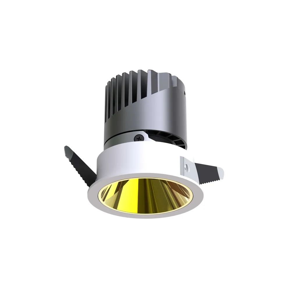 Indoor Recessed SpotLight 12W 3000K White LED Spotlight CRI95 Ra95, Triac Dimmable with Euchips Driver, 24°/36°/60° Adjustable Beam Angle, 120V
