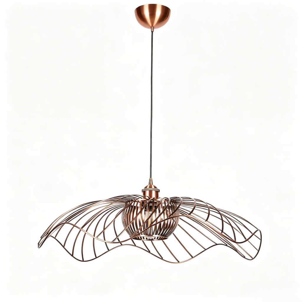 E27 Pendant  Light Modern Black Metal Hanging Lamp for Home Decor