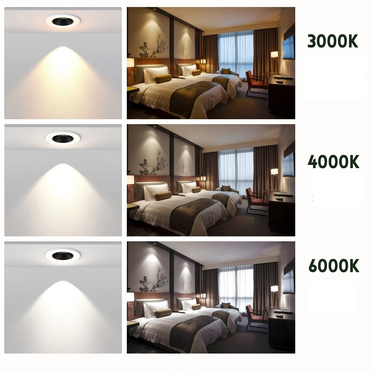 20W LED Downlight  Triac Dimmable CRI95 60° Beam Angle 120V