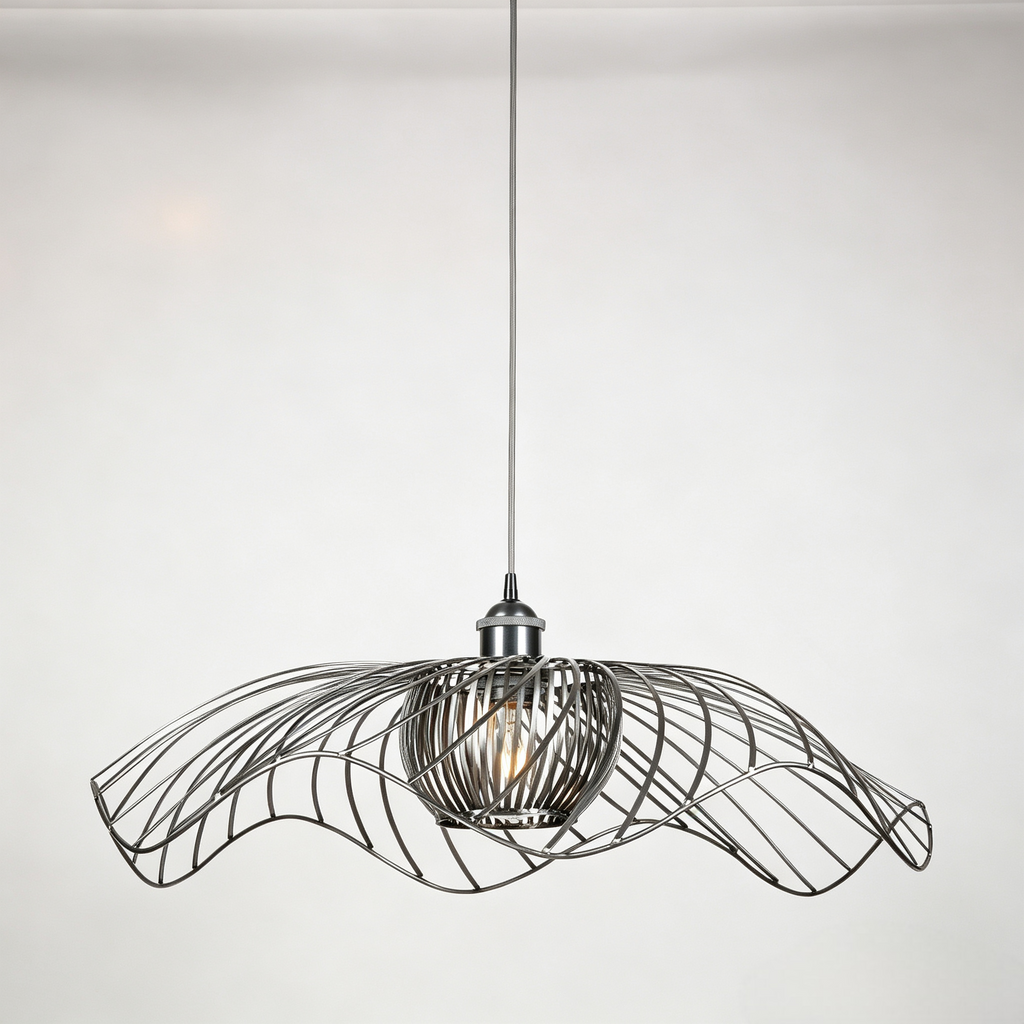 E27 Pendant  Light Modern Black Metal Hanging Lamp for Home Decor
