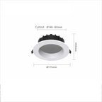 20W LED Downlight  Triac Dimmable CRI95 60° Beam Angle 120V