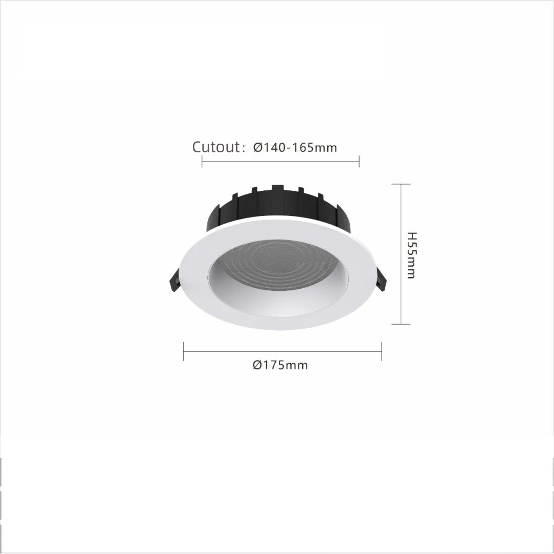 20W LED Downlight  Triac Dimmable CRI95 60° Beam Angle 120V