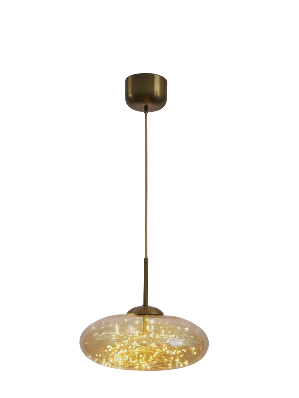 Modern Amber Glass LED Pendant Light   Ceiling Light Fixture for Kitchen Island Bedroom & Living Room  Coffee Shop