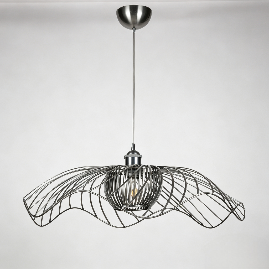 E27 Pendant  Light Modern Black Metal Hanging Lamp for Home Decor