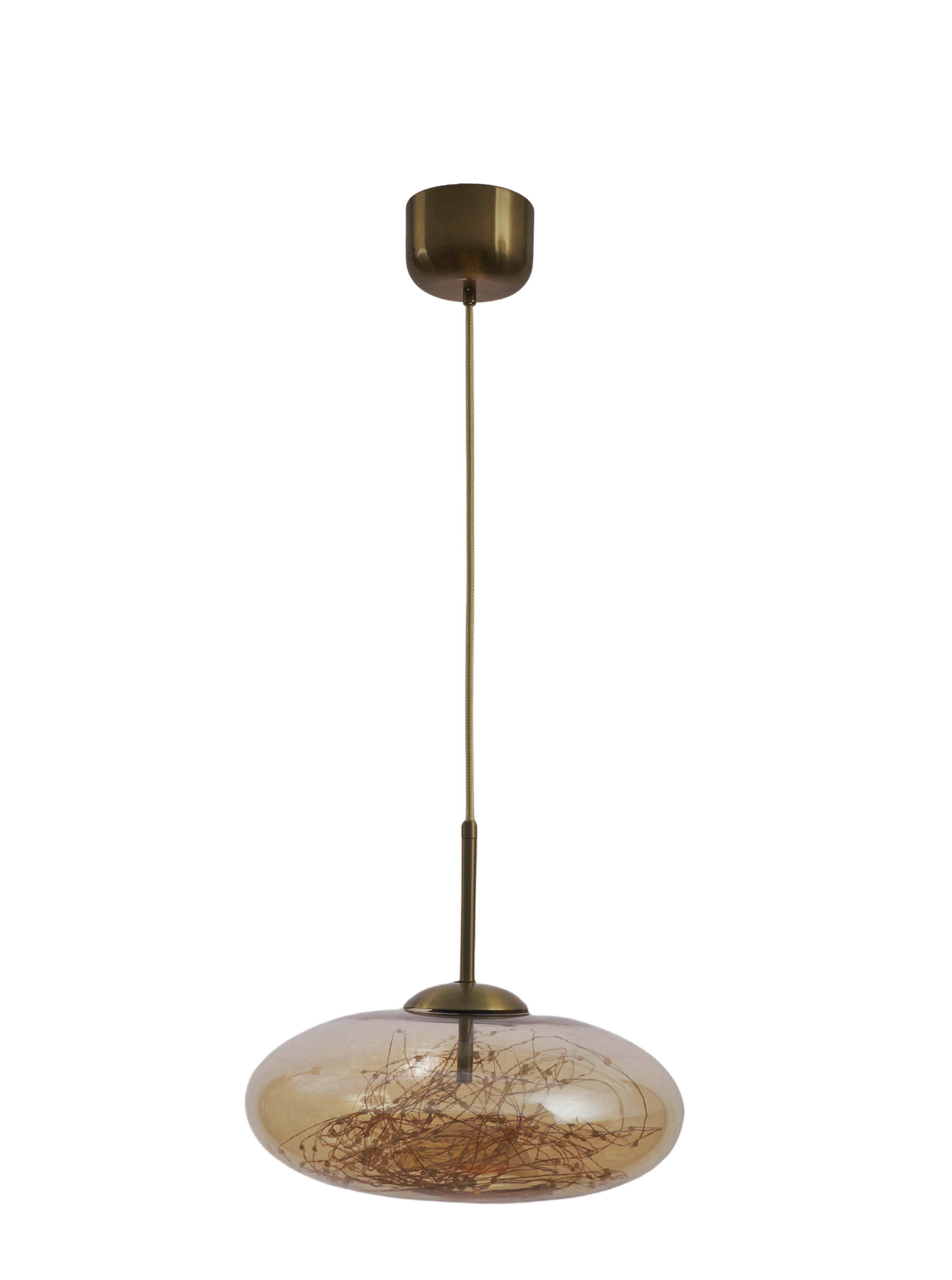 Modern Amber Glass LED Pendant Light   Ceiling Light Fixture for Kitchen Island Bedroom & Living Room  Coffee Shop