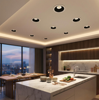 Recessed Downlight 12W  LED Downlight  4000K Neutral White 75mm Cutout Waterproof White/Black Housing