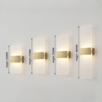 Modern LED  Wall Sconce Indoor Bedroom Wall Lamp Aluminum Light Acrylic Lamp