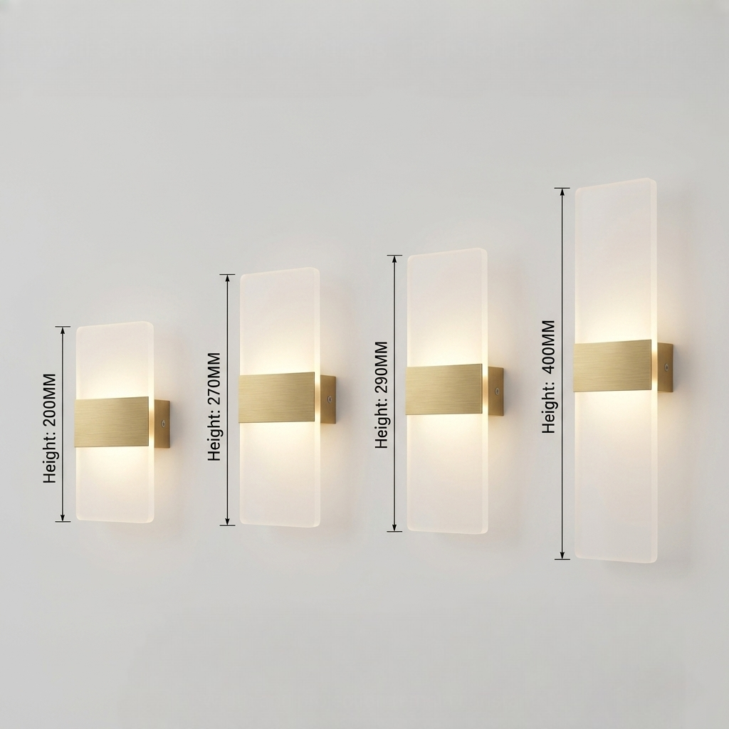 Modern LED  Wall Sconce Indoor Bedroom Wall Lamp Aluminum Light Acrylic Lamp