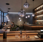 Modern Glass Hanging Light Spherical Pendant Light forHome Decor