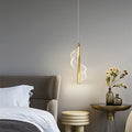 Nordic Branch Pendant Light, Long Cord Hanging Lamp, Gold Matte Black Aluminum Acrylic 5W Neutral White Bedside Chandelier for Living Room Master Bedroom Hallway Corridor
