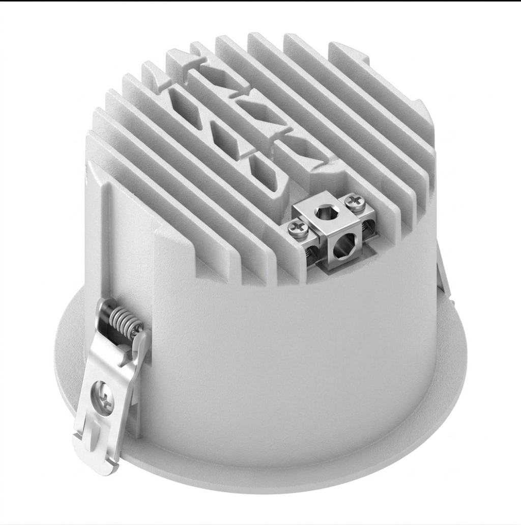 Recessed Downlight 12W  LED Downlight  4000K Neutral White 75mm Cutout Waterproof White/Black Housing