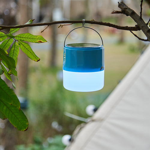 Emergency Light Solar Rechargeable Light Bulb Blue Environmental Lamp Emergency