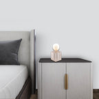 Modern Style Crystal Table Lamp Cube Base