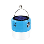 Emergency Light Solar Rechargeable Light Bulb Blue Environmental Lamp Emergency