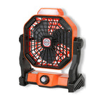 Usb Rechargeable Battery Charge Portable Personalized Light Camping Electric Camp Outdoor Fan With Lamp